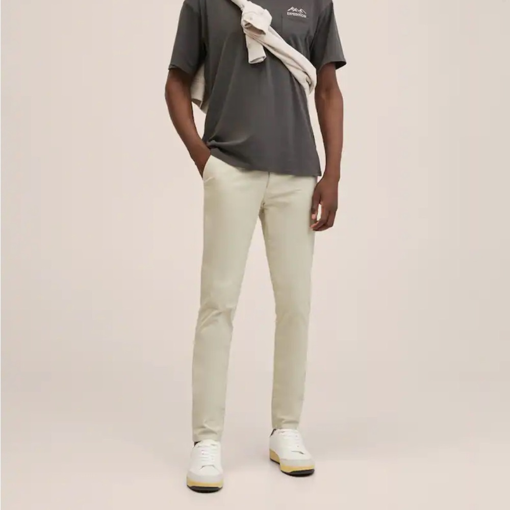MANGO TEEN BOYS Cotton Slim Fit Trouser